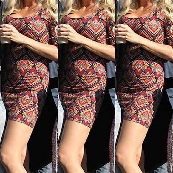 Women's Bohemian Style Tribal Pattern Dress - Picture 4 of 7